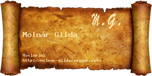 Molnár Gilda névjegykártya